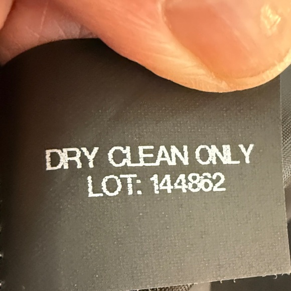 London Fog Black Wool Blend Pea Coat with Red and Gray Scarf - Picture 13 of 16